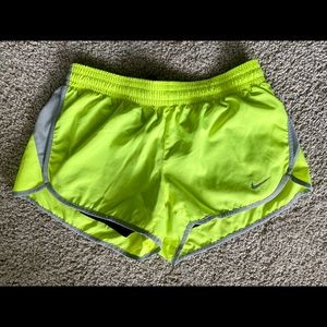 Neon Nike Dri-Fit Spandex Shorts - Size M